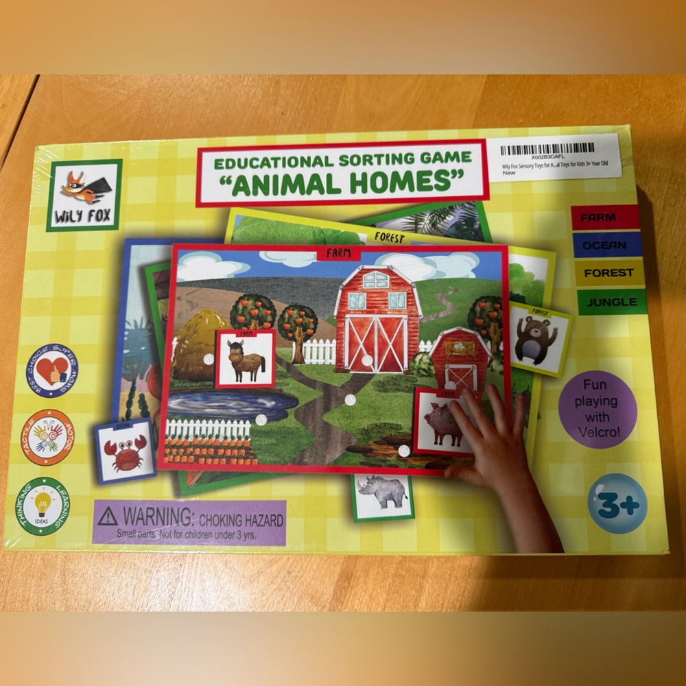 WilyFox Animal Homes Sorting Game NEW